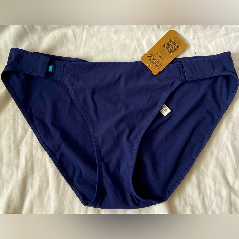 Victoria's Secret Pink Adaptive PANTY Bikini Sz Medium NWT Navy